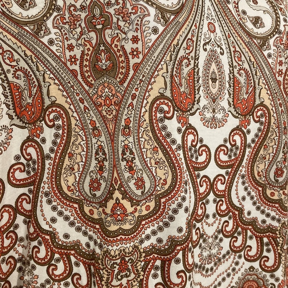 Chicos Paisley Blouse Size 2 - Picture 4 of 5